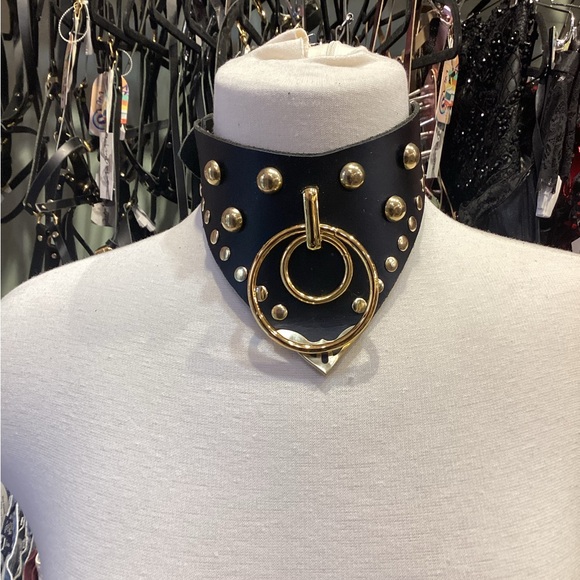 Sierra Leather Posture Collar Choker - Picture 1 of 4